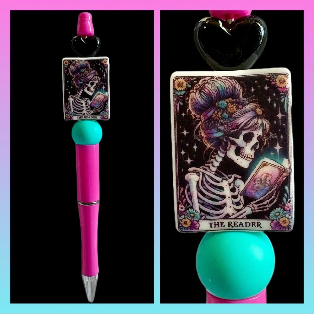The Reader Tarot Card Custom Ink Pen - Writing Journaling Writer
